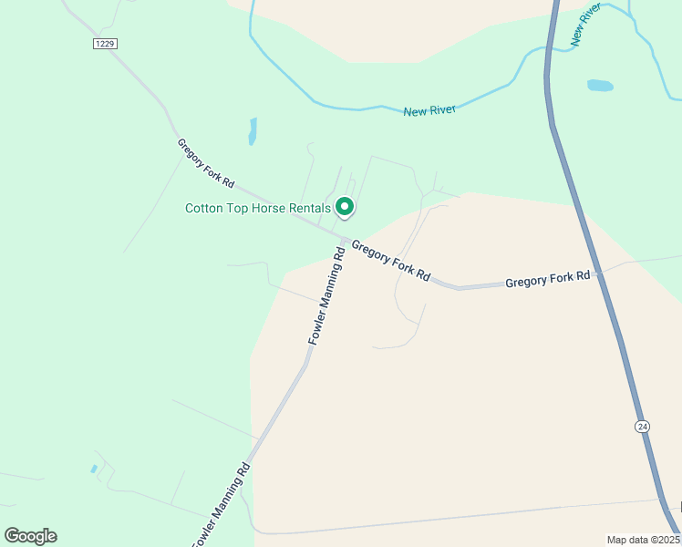 map of restaurants, bars, coffee shops, grocery stores, and more near 119 Fowler Manning Road in Richlands