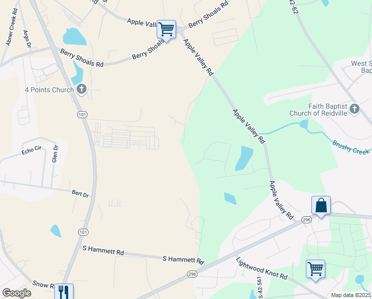 map of restaurants, bars, coffee shops, grocery stores, and more near 470 Winesap Road in Duncan