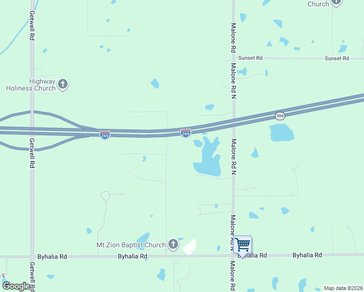 map of restaurants, bars, coffee shops, grocery stores, and more near 540 Douglas Road in Hernando