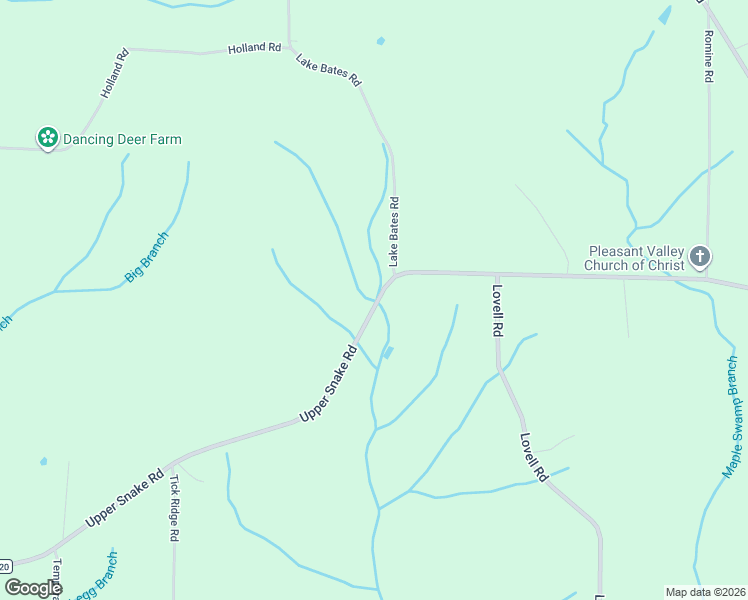 map of restaurants, bars, coffee shops, grocery stores, and more near 6577-8329 Upper Snake Road in Athens