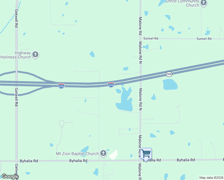 map of restaurants, bars, coffee shops, grocery stores, and more near 540 Douglas Road in Hernando