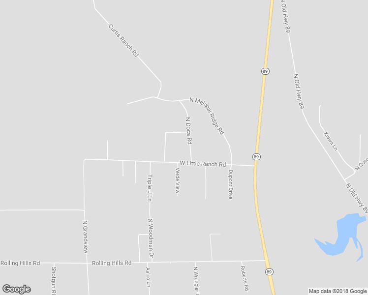 map of restaurants, bars, coffee shops, grocery stores, and more near 22201-22499 North Docs Road in Paulden