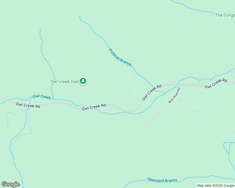 map of restaurants, bars, coffee shops, grocery stores, and more near 1214 Spaniard Branch Trail in Hiawassee
