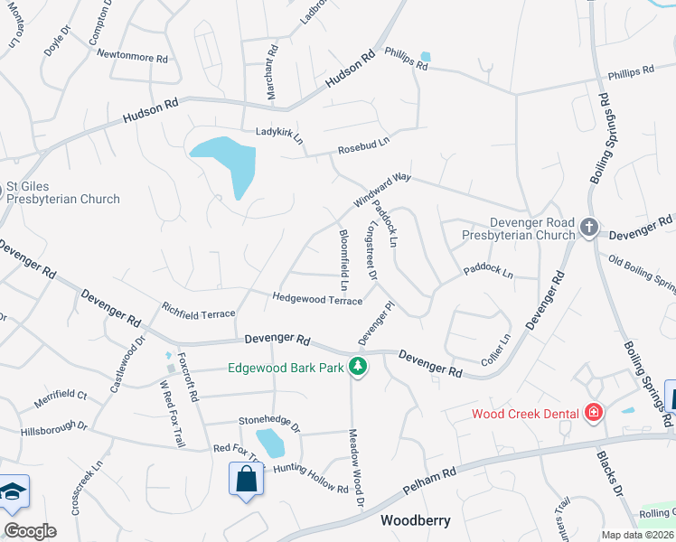 map of restaurants, bars, coffee shops, grocery stores, and more near 200 Bloomfield Lane in Greer
