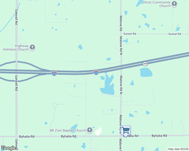 map of restaurants, bars, coffee shops, grocery stores, and more near 540 Douglas Road in Hernando