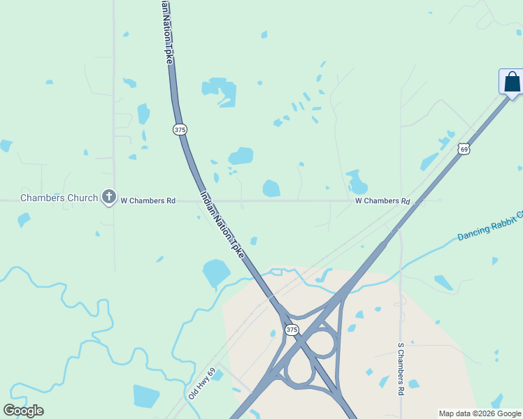 map of restaurants, bars, coffee shops, grocery stores, and more near 563 West Chambers Road in McAlester