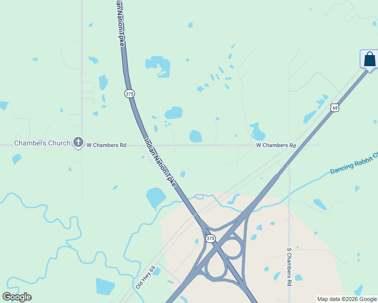 map of restaurants, bars, coffee shops, grocery stores, and more near 563 West Chambers Road in McAlester
