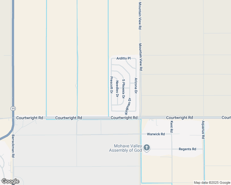 map of restaurants, bars, coffee shops, grocery stores, and more near 9915 Needles Drive in Mohave Valley