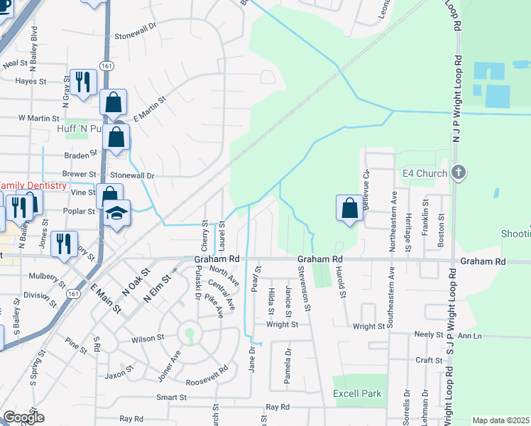map of restaurants, bars, coffee shops, grocery stores, and more near 303 Spruce Street in Jacksonville