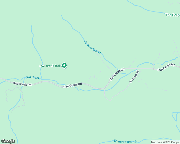 map of restaurants, bars, coffee shops, grocery stores, and more near 1214 Spaniard Branch Trail in Hiawassee