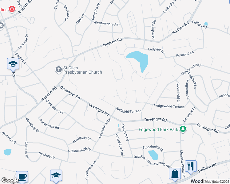 map of restaurants, bars, coffee shops, grocery stores, and more near 607 Pen Oak Court in Greer