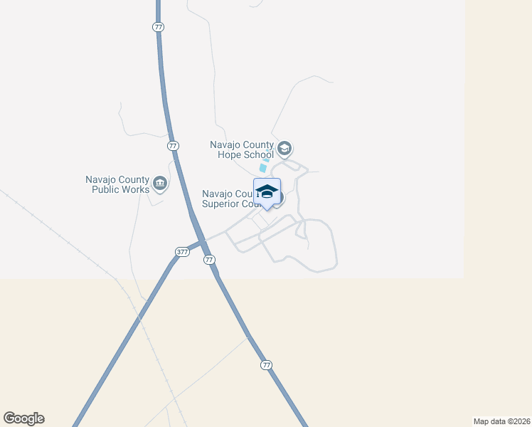 map of restaurants, bars, coffee shops, grocery stores, and more near 100 Arizona 77 in Holbrook