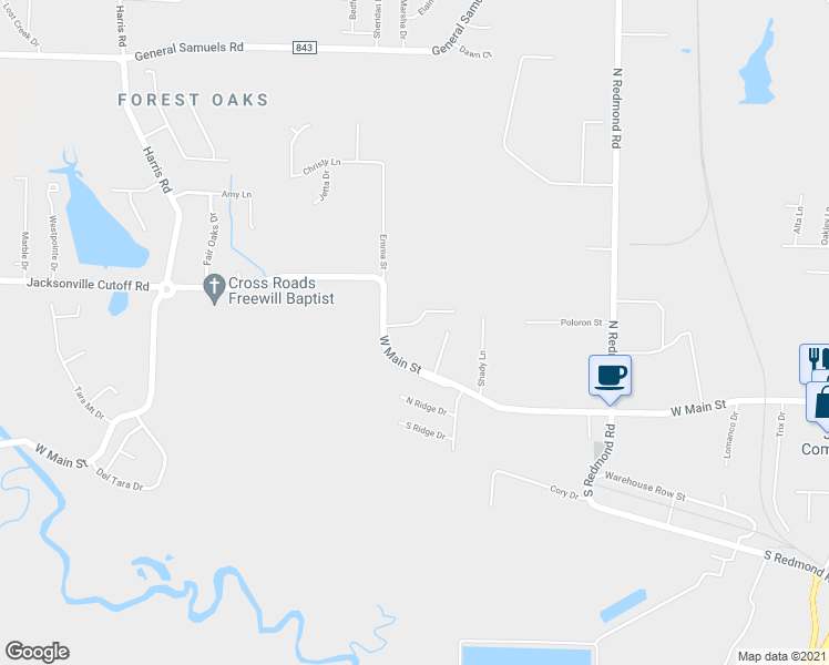 map of restaurants, bars, coffee shops, grocery stores, and more near 3517 Spring Valley Cove in Jacksonville