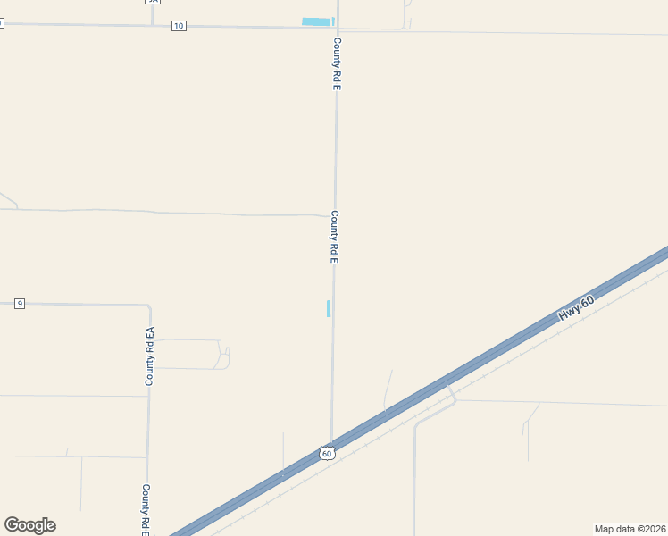 map of restaurants, bars, coffee shops, grocery stores, and more near 4030 County Road East in Hereford