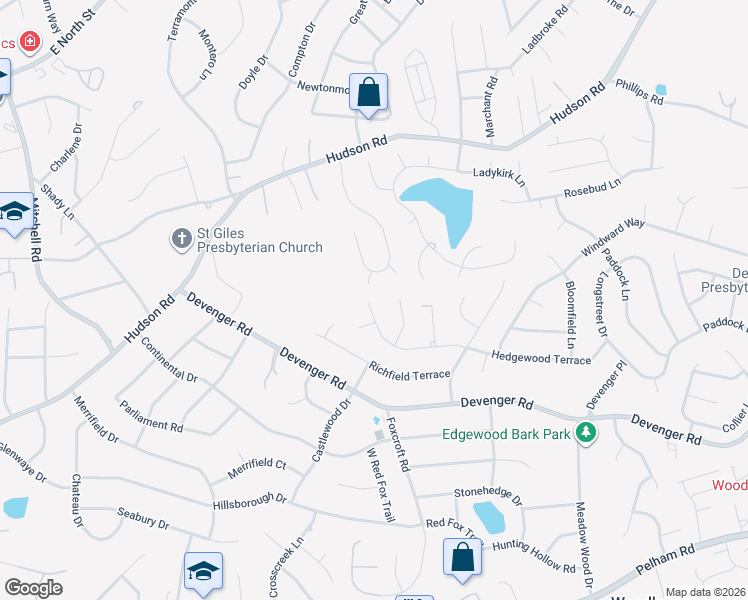 map of restaurants, bars, coffee shops, grocery stores, and more near 103 Steadman Way in Greer