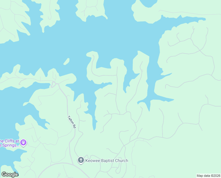 map of restaurants, bars, coffee shops, grocery stores, and more near 102 Rippling Cove Way in Six Mile