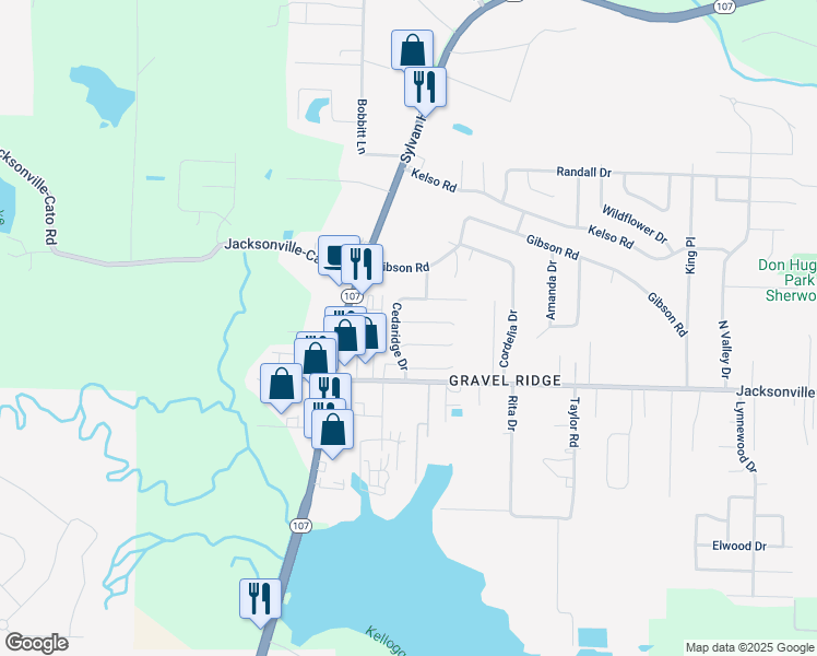 map of restaurants, bars, coffee shops, grocery stores, and more near 4 Willowridge Cove in Jacksonville