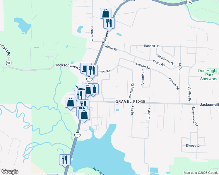 map of restaurants, bars, coffee shops, grocery stores, and more near 3 Willowridge Cove in Jacksonville