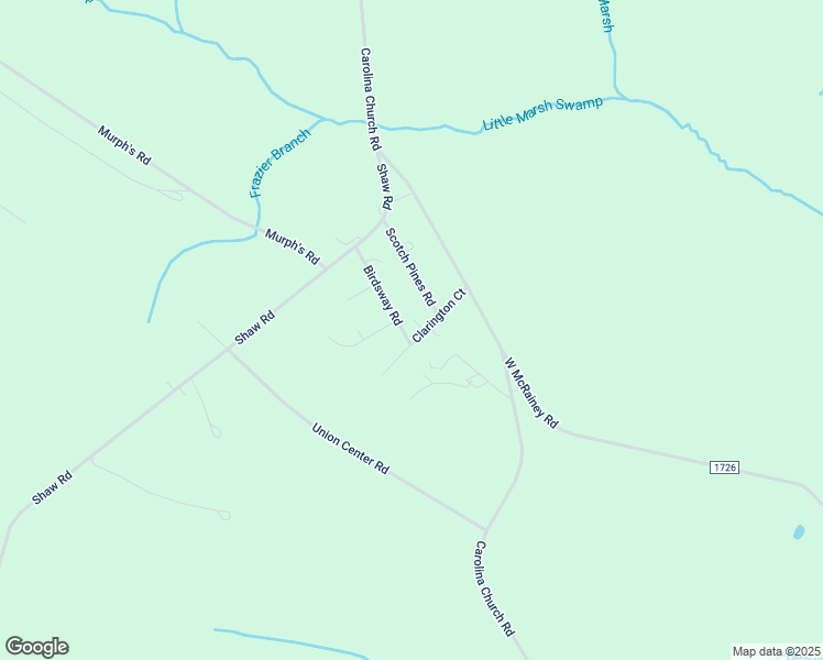 map of restaurants, bars, coffee shops, grocery stores, and more near 245 Birdsway Road in Lumber Bridge