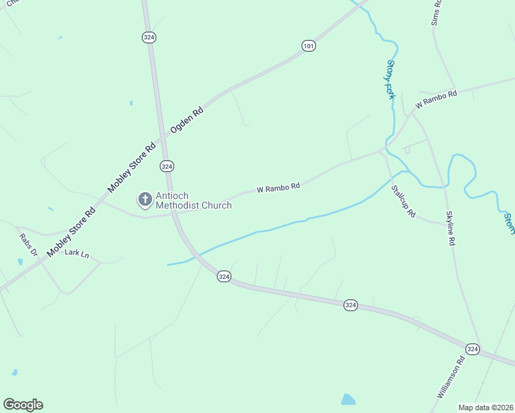 map of restaurants, bars, coffee shops, grocery stores, and more near 751 West Rambo Road in Rock Hill