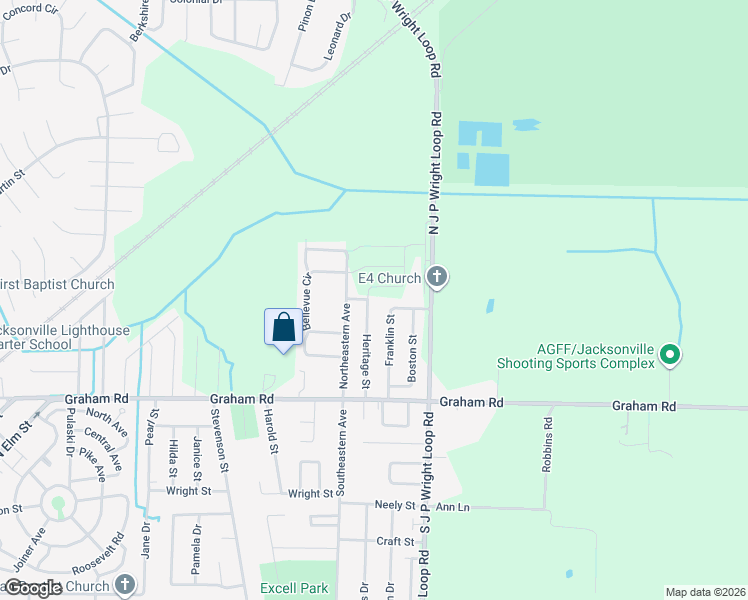 map of restaurants, bars, coffee shops, grocery stores, and more near 217 Heritage Street in Jacksonville