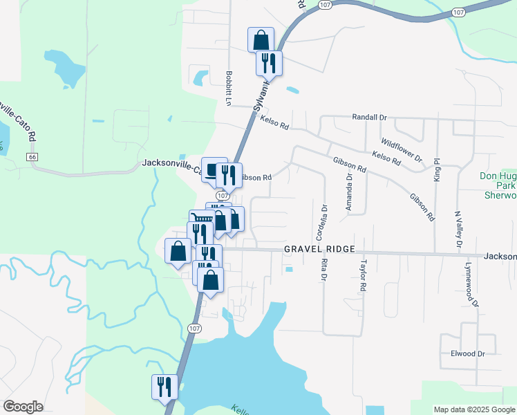 map of restaurants, bars, coffee shops, grocery stores, and more near 3 Willowridge Cove in Jacksonville