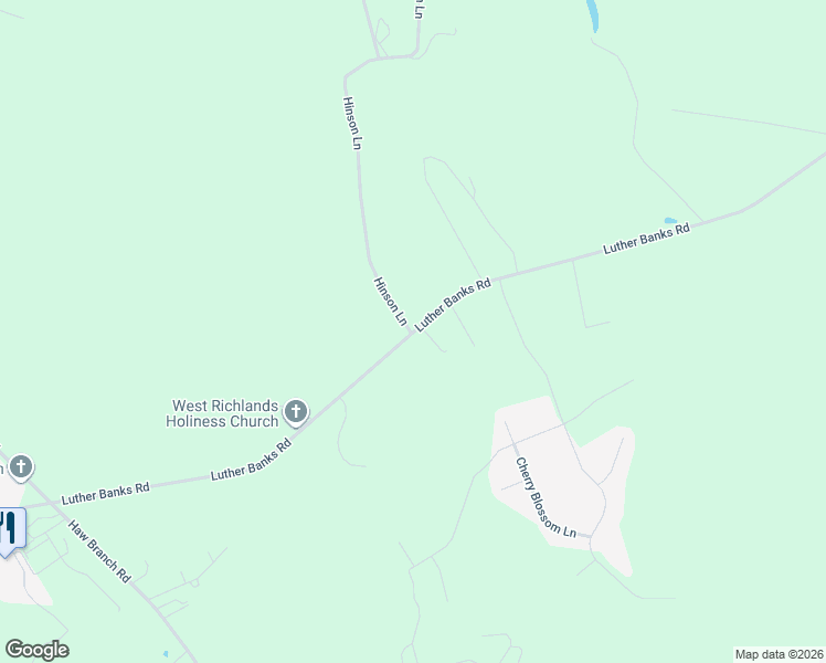 map of restaurants, bars, coffee shops, grocery stores, and more near 540 Luther Banks Road in Richlands