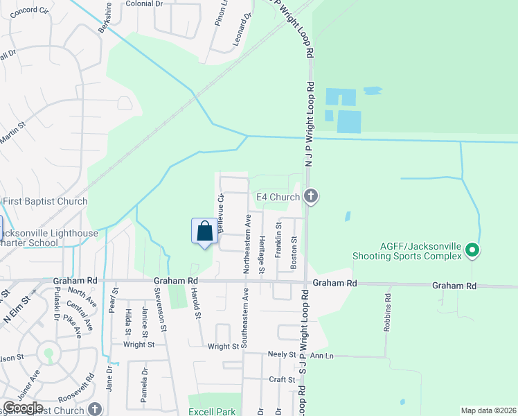 map of restaurants, bars, coffee shops, grocery stores, and more near 217 Heritage Street in Jacksonville