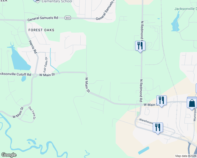 map of restaurants, bars, coffee shops, grocery stores, and more near 3512 Spring Valley Cove in Jacksonville
