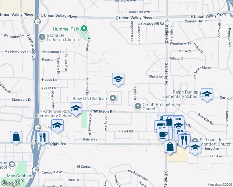 map of restaurants, bars, coffee shops, grocery stores, and more near 754 Glen Eagles Drive in Orcutt