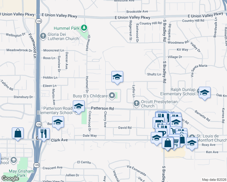 map of restaurants, bars, coffee shops, grocery stores, and more near 754 Glen Eagles Drive in Orcutt