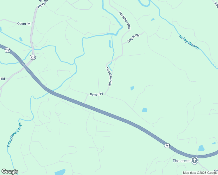 map of restaurants, bars, coffee shops, grocery stores, and more near 269 Patton Place in Blairsville
