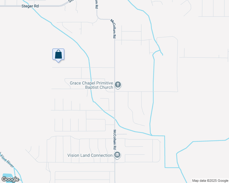 map of restaurants, bars, coffee shops, grocery stores, and more near McCollum Road in Meridianville