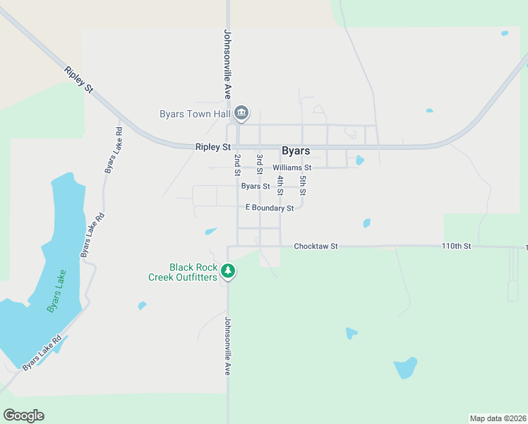 map of restaurants, bars, coffee shops, grocery stores, and more near 515 4th Street in Byars