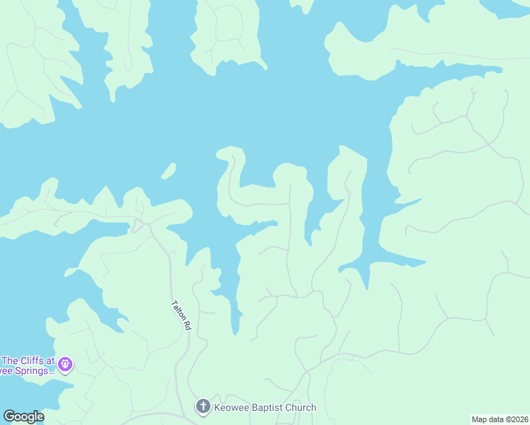 map of restaurants, bars, coffee shops, grocery stores, and more near 102 Rippling Cove Way in Six Mile