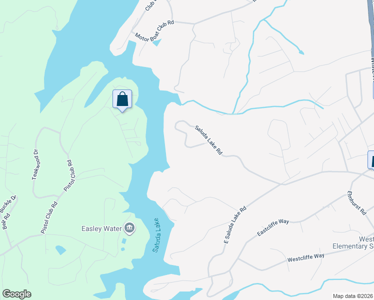 map of restaurants, bars, coffee shops, grocery stores, and more near 1300 Saluda Lake Road in Greenville