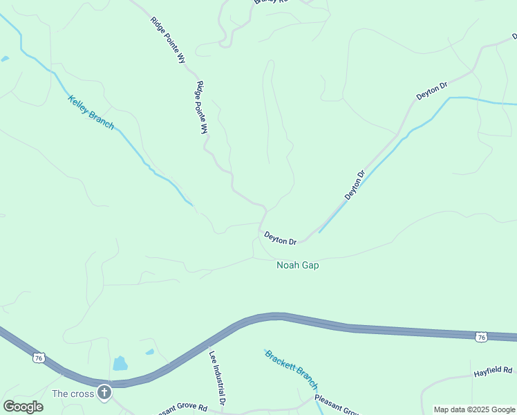 map of restaurants, bars, coffee shops, grocery stores, and more near Ridge Pointe Way in Union County