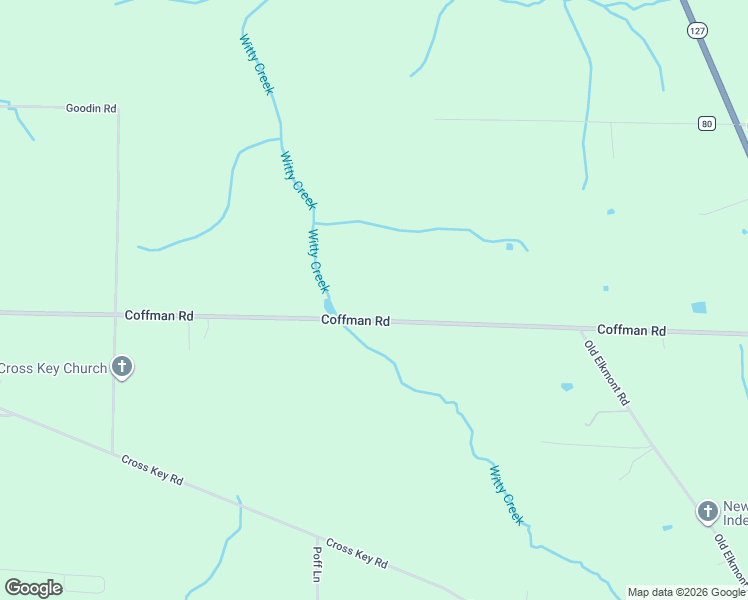 map of restaurants, bars, coffee shops, grocery stores, and more near 18121 Coffman Road in Elkmont