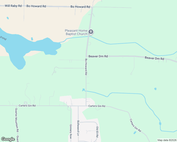 map of restaurants, bars, coffee shops, grocery stores, and more near 257 Bo Howard Road in Toney