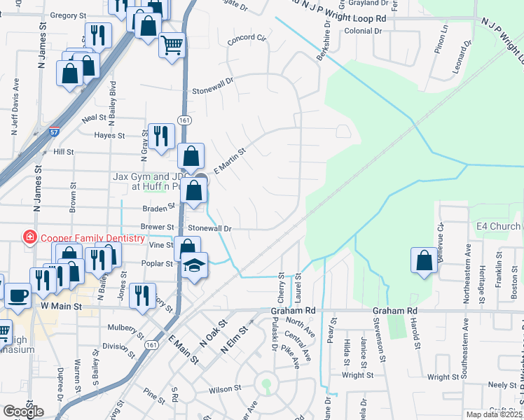 map of restaurants, bars, coffee shops, grocery stores, and more near 506 Cheshier Court in Jacksonville