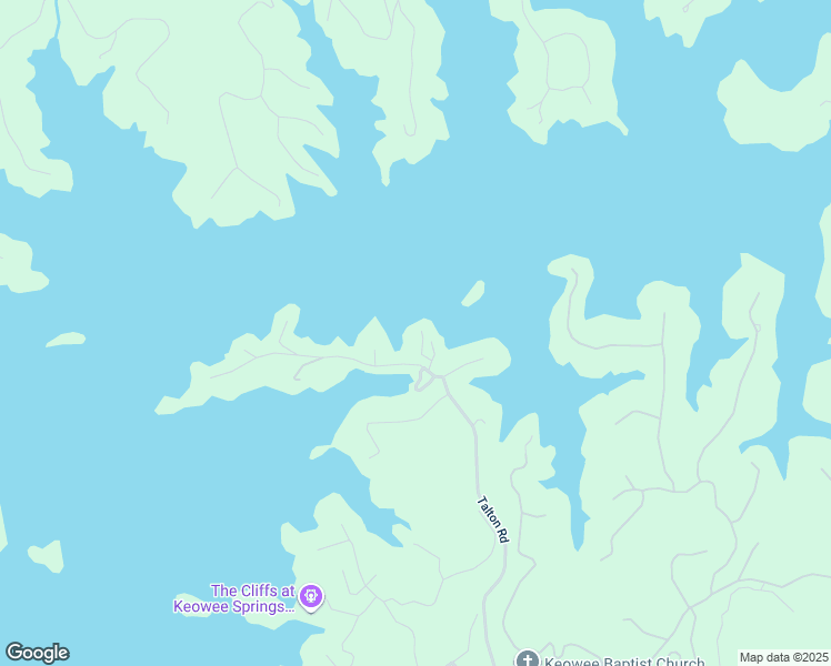 map of restaurants, bars, coffee shops, grocery stores, and more near 125 Keowee View Dr in Six Mile