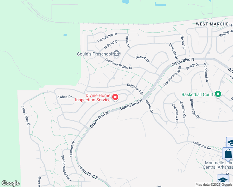 map of restaurants, bars, coffee shops, grocery stores, and more near 213 Summit Valley Circle in Maumelle