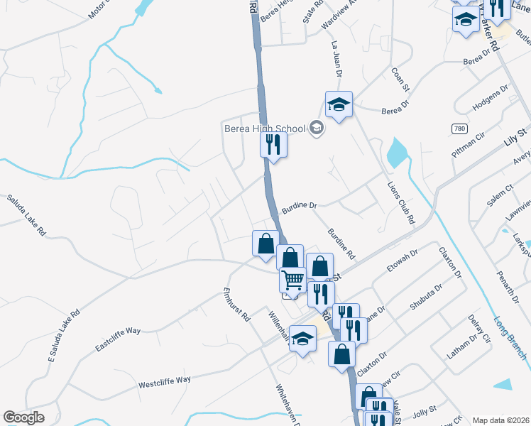 map of restaurants, bars, coffee shops, grocery stores, and more near 6905 White Horse Road in Greenville