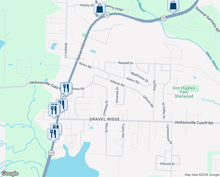 map of restaurants, bars, coffee shops, grocery stores, and more near 406 Cordelia Drive in Jacksonville