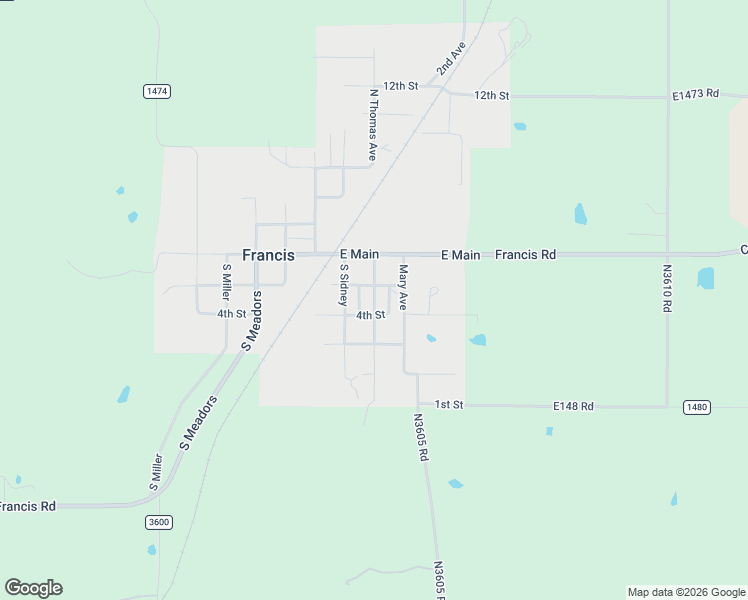 map of restaurants, bars, coffee shops, grocery stores, and more near in Francis