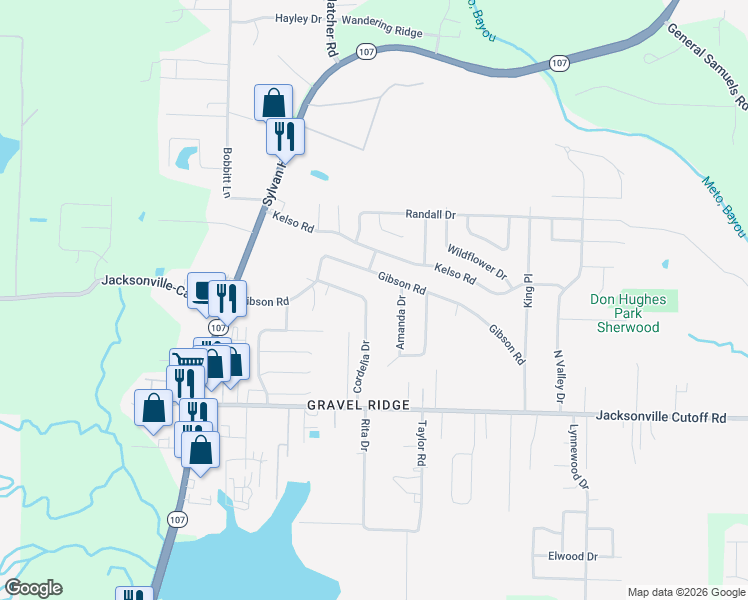 map of restaurants, bars, coffee shops, grocery stores, and more near 406 Cordelia Drive in Jacksonville