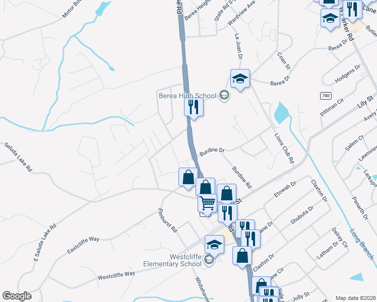 map of restaurants, bars, coffee shops, grocery stores, and more near 6905 White Horse Road in Greenville
