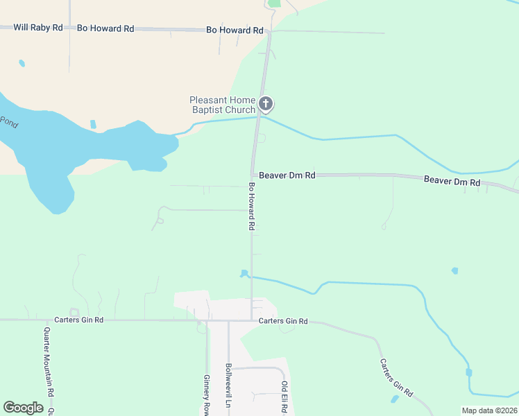 map of restaurants, bars, coffee shops, grocery stores, and more near 257 Bo Howard Road in Toney