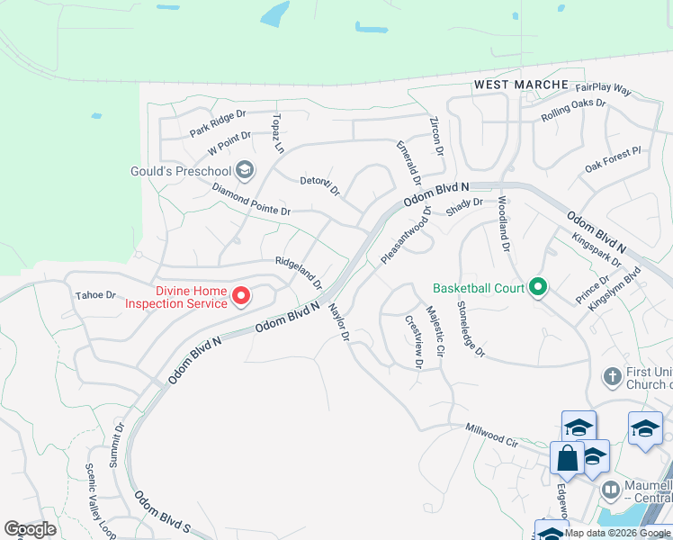 map of restaurants, bars, coffee shops, grocery stores, and more near 8 Aspen Cove in Maumelle