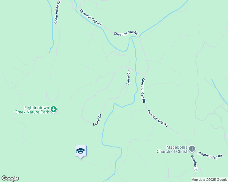map of restaurants, bars, coffee shops, grocery stores, and more near 53 Fox Run in Blue Ridge